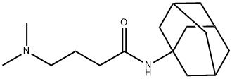 N-(1-アダマンチル)-4-(ジメチルアミノ)ブチルアミド 化学構造式