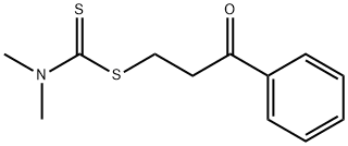 Dimethyldithiocarbamic acid 3-oxo-3-phenylpropyl ester Struktur