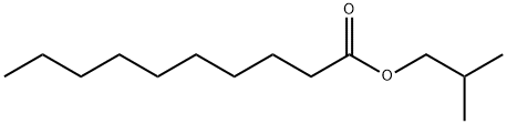 デカン酸イソブチル 化学構造式