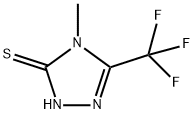 4-甲基-5-三氟甲基-4H-1,2,4-三唑-3(2H)-硫酮 结构式