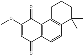 5,6,7,8-Tetrahydro-3-methoxy-8,8-dimethyl-1,4-phenanthrenedione Struktur