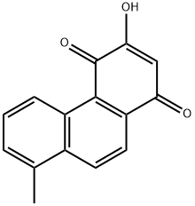 3-Hydroxy-8-methyl-1,4-phenanthrenedione Structure