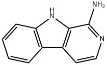 1-AMINO-9H-PYRIDO(3,4-B)INDOLE 结构式