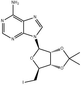 5'-DEOXY-2',3'-O-ISOPROPYLIDENE-5'-IODO-ADENOSINE Struktur