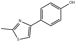 4-(4-羟基苯基)-2-甲基噻唑, 30686-73-8, 结构式