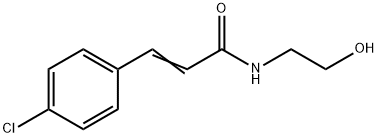 3-(4-Chlorophenyl)-N-(2-hydroxyethyl)propenamide Struktur