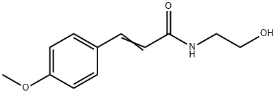 N-(2-Hydroxyethyl)-3-(4-methoxyphenyl)propenamide Struktur
