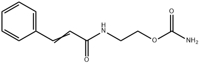 N-[2-[(Aminocarbonyl)oxy]ethyl]-3-phenylpropenamide 结构式