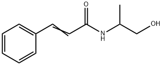 N-(2-Hydroxy-1-methylethyl)-3-phenylpropenamide 结构式