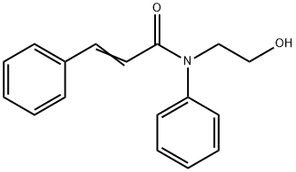 N-(2-Hydroxyethyl)-N,3-diphenylpropenamide 结构式