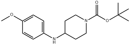 4-(4-メトキシアニリノ)テトラヒドロ-1(2H)-ピリジンカルボン酸TERT-ブチル 化学構造式