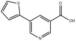 5-(2-噻吩基)烟酸 结构式
