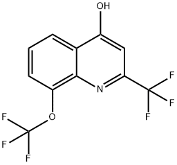 4-羟基-8-(三氟甲氧基)-2-(三氟甲基)喹啉, 306935-26-2, 结构式