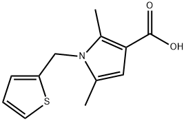 2,5-DIMETHYL-1-(2-THIENYLMETHYL)-1H-PYRROLE-3-CARBOXYLIC ACID Structure