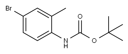 tert-Butyl N-(4-bromo-2-methylphenyl)carbamate Structure