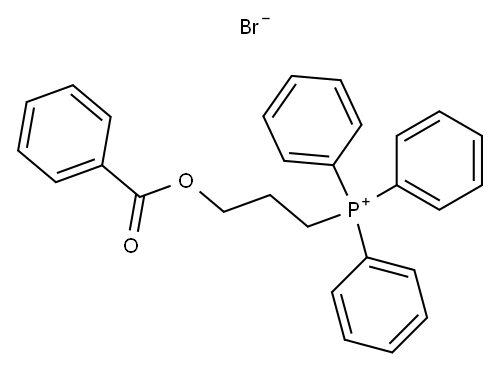 (3-(苯甲酰氧基)丙基)三苯基溴化鏻 结构式