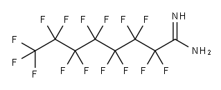パーフルオロオクタンアミジン 化学構造式