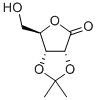 2,3-O-イソプロピリデン-D-リボニックΓ-ラクトン 化学構造式