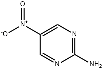 2-アミノ-5-ニトロピリミジン 化学構造式