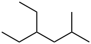 4-エチル-2-メチルヘキサン 化学構造式
