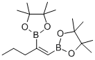 1-CIS-1,2-ビス(4,4,5,5-テトラメチル-1,3,2-ジオキサボロラン-2-イル)ペンテン 化学構造式