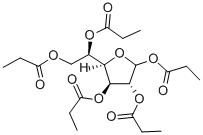 1,2,3,5,6-五-O-丙酰基-D-呋喃半乳糖 结构式