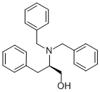 (R)-2-(ジベンジルアミノ)-3-フェニル-1-プロパノール 化学構造式