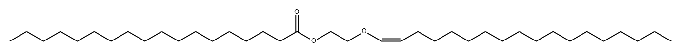 Octadecanoic acid 2-[(Z)-1-octadecenyloxy]ethyl ester 结构式