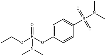 N,N-Dimethylphosporamidic acid ethyl 4-(dimethylaminosulfonyl)phenyl ester 结构式