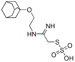 チオ硫酸水素S-[2-[2-[(アダマンタン-1-イル)オキシ]エチルアミノ]-2-イミノエチル] 化学構造式