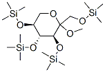 Methyl 1-O,3-O,4-O,5-O-tetrakis(trimethylsilyl)-L-sorbopyranoside Structure