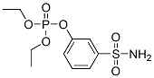 Phosphoric acid diethyl 3-sulfamoylphenyl ester Struktur