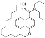 N,N-Dipropyl-4-tridecyloxynaphthamidine hydrochloride Structure