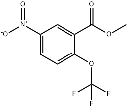 5-硝基-2-(三氟甲氧基)苯甲酸甲酯 结构式