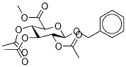 苄基B-D-吡喃葡糖苷糖醛酸甲酯三乙酸酯 结构式