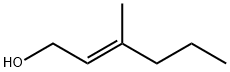 (E)-3-Methyl-2-hexen-1-ol, 30801-96-8, 结构式