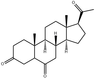Pregna-3,6,20-trione Structure
