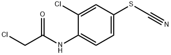 2-氯-N-[2-氯-4-(氰硫基)苯基]乙酰胺, 3082-23-3, 结构式