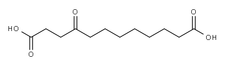 4-オキソドデカン二酸 化学構造式
