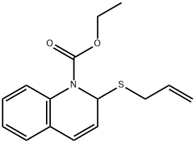 2-(Allylthio)-1(2H)-quinolinecarboxylic acid ethyl ester Structure