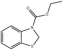 2,3-Dihydro-3-benzothiazolecarboxylic acid ethyl ester Structure
