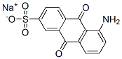 5-アミノ-9,10-ジヒドロ-9,10-ジオキソ-1-アントラセンスルホン酸ナトリウム 化学構造式