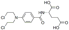 4-N-bis(2-chloroethyl)aminobenzoylglutamic acid Struktur