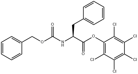 N-[(ベンジルオキシ)カルボニル]-L-フェニルアラニンペンタクロロフェニル 化学構造式