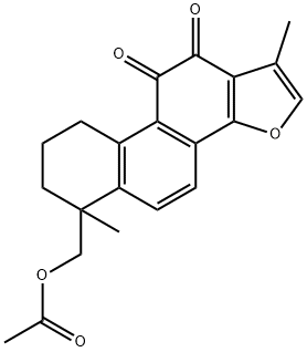 6-[(Acetoxy)methyl]-6,7,8,9-tetrahydro-1,6-dimethylphenanthro[1,2-b]furan-10,11-dione 结构式
