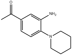 1-(3-氨基-4-(哌啶-1-基)苯基)乙烷-1-酮 结构式