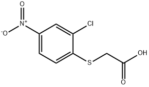 2-((2-氯-4-硝基苯基)硫代)乙酸 结构式