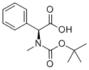 Boc-N-甲基-L-苯甘氨酸 结构式