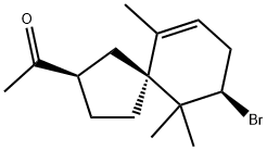 1-[(2R,5S,9R)-9-Bromo-6,10,10-trimethylspiro[4.5]dec-6-en-2-yl]ethanone Structure