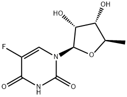 5'-デオキシ-5-フルオロウリジン 化学構造式